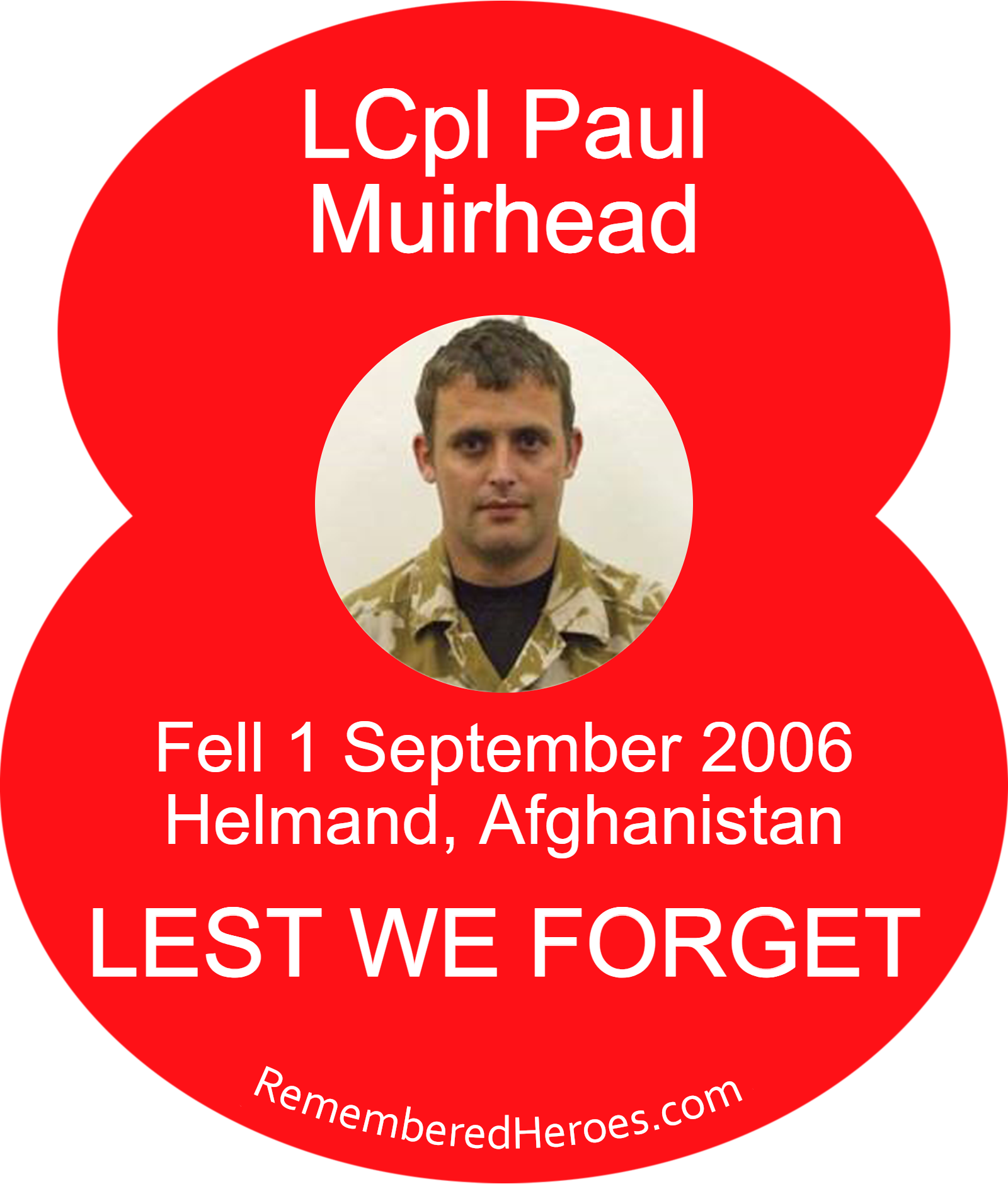 Lance Cpl Paul Muirhead